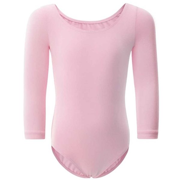 107 pamučni triko za balet gimnastiku fizičko roze boje