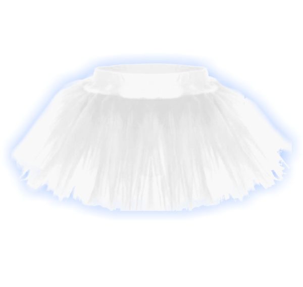 Baletska suknja bela od tri sloja tila